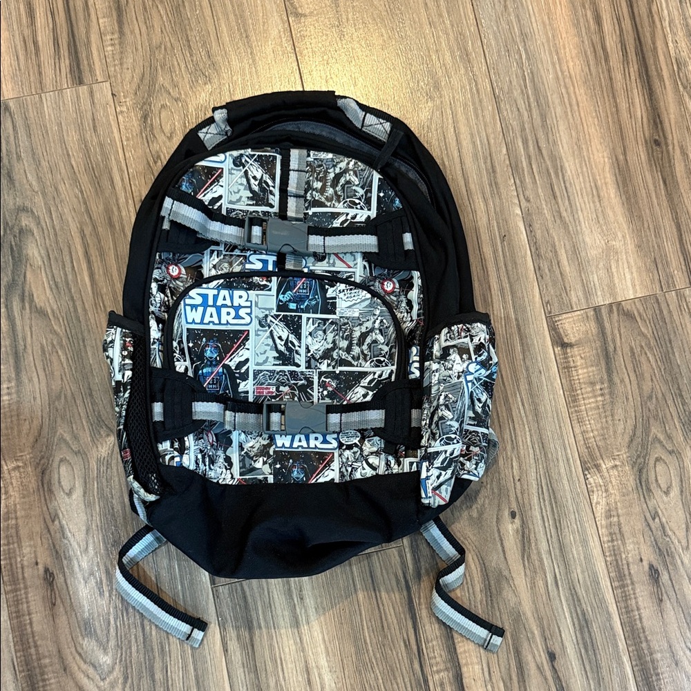 Pottery Barn Kids Star Wars Comic Print Glow in the Dark Backpack